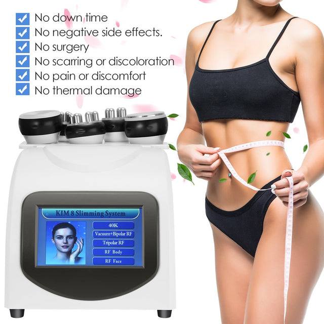 BIEDAY 5 in 1 40K Fat Massage Tool,Body Machine Body Multifunctional and Suitable for the Whole Body Tighten Skin Remove Wrinkles Body Shaping Massager Fat Burning Machine