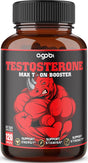 Agobi 11In1 Testosterone Supplement for Men from Herbal Extract 14000Mg Equivalent - Endurance, Drive, and Body Support 120 Vegan Capsules for 2 Months