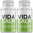 (2 Pack) Vida Calm - Dietary Supplement for Focus, Memory, Clarity, Energy, Improved Sleep, Calm and Relax Mind - Advanced Cognitive Formula for Maximum Strength - 120 Capsules