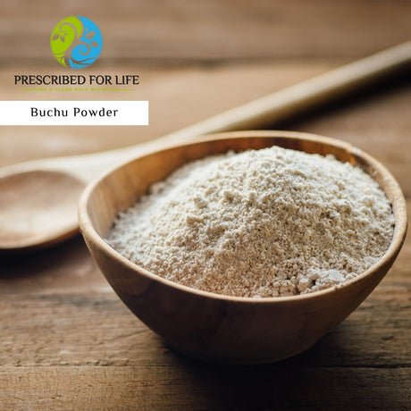 Prescribed for Life Buchu Powder 4:1 | Natural Agathosma Betulina Leaf Extract | Weight Management, Digestion, and Detox | Gluten Free, Vegan, Non GMO (4 Oz / 113 G)