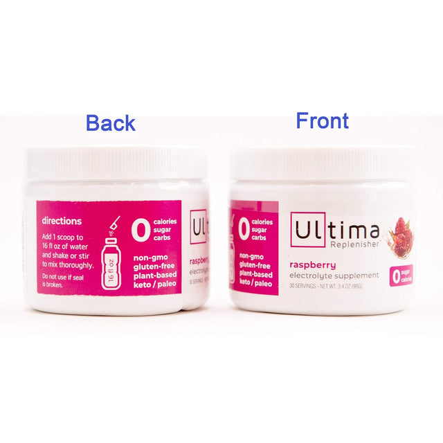 Ultima Replenisher Lemonade Ultima Electrolyte Powder Raspberry Bundle | Ultima Replenisher Variety Pack | Hydration | Keto | Paleo | Zero Carbs | Zero Sugar