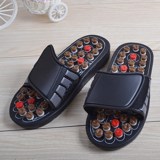 Unisex Massagers Slippers Foot Massagers Slippers Unisex Acupressure Massage Slippers for Relief Plantar Fasciitis Heel Arch Arthritis Neuropathy Pain (Size 42)