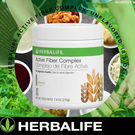 Herbalife Unflavored Active Fiber Complex: (210G) 7.4 Oz. for Digestive Health, Natural Flavor, Gluten-Free, 10 Calories