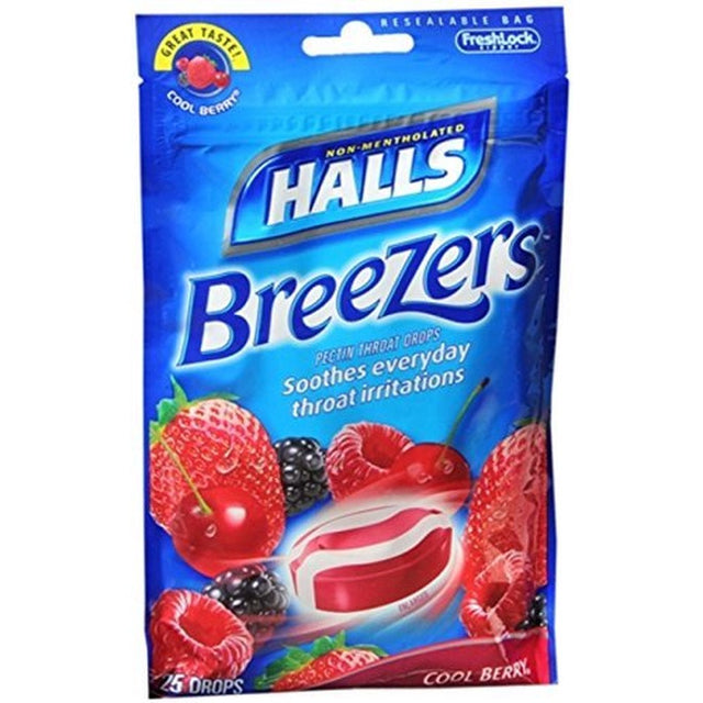 Halls Breezers Cool Berry (Formerly HALLS Breezers) (Pack of 5)