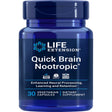 Life Extension Quick Brain Nootropic, 30 Vegetarian Capsules—Enhanced Brain Performance, Learning and Retention, High-Quality Brain Supplement- 1-Daily, Gluten-Free, Non-Gmo