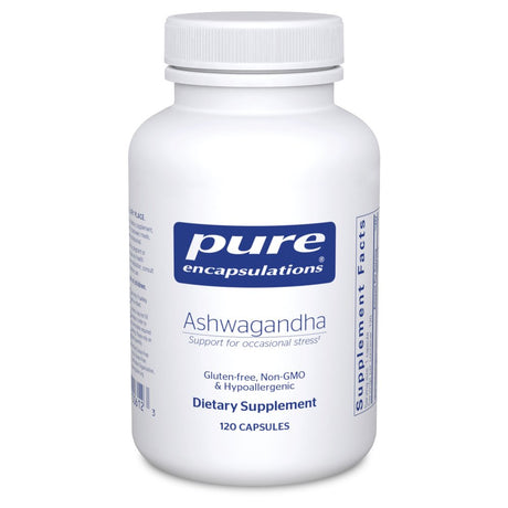 Pure Encapsulations Ashwagandha | Supplement for Thyroid Support, Joints, Adaptogens, Focus, and Memory* | 120 Capsules