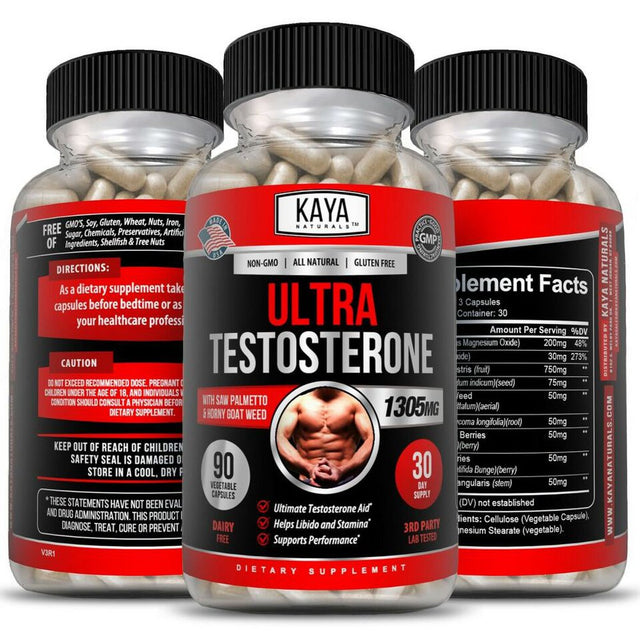 Testosterone Booster Capsules- Increase Energy, Improve Muscle Strength & Growth