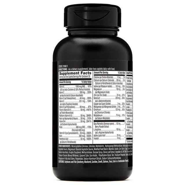 GNC Mega Men 50 plus Multivitamin | Antioxidants | Heart Health | Prostate and Circulatory Support | 60 Count