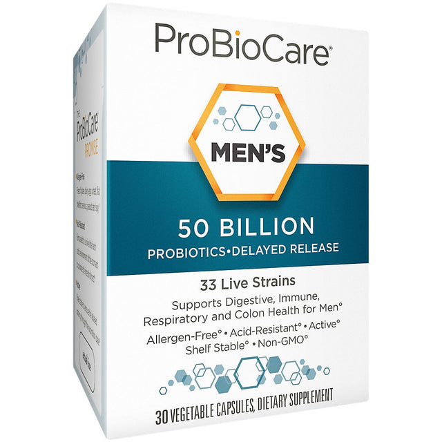 Probiotic for Men - 50 Billion Cfus - Supports Digestive Health (30 Vegetable Capsules)