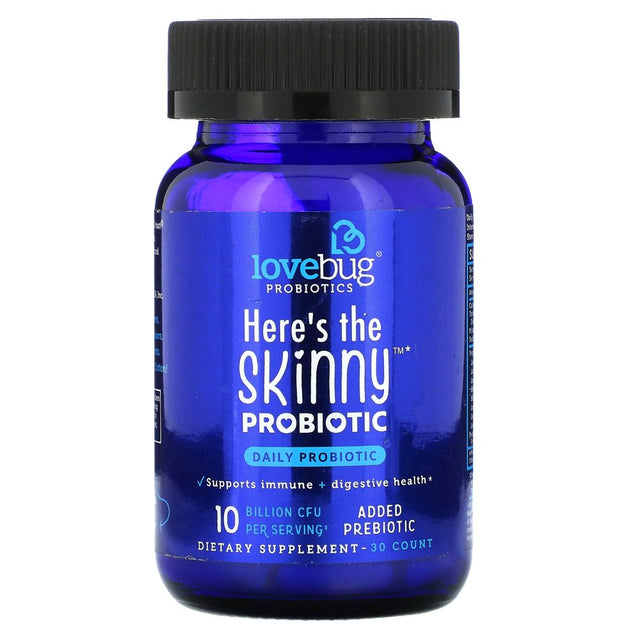 Here'S the Skinny Probiotic, 10 Billion CFU, 30 Count, Lovebug Probiotics