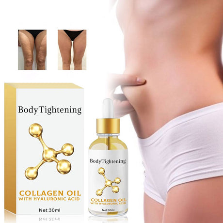 DVKOVI Body Firming Collagen Oil for Thigh Arm Belly Shape Abdominal Skin Shaping Body Skin Care Oil 30Ml