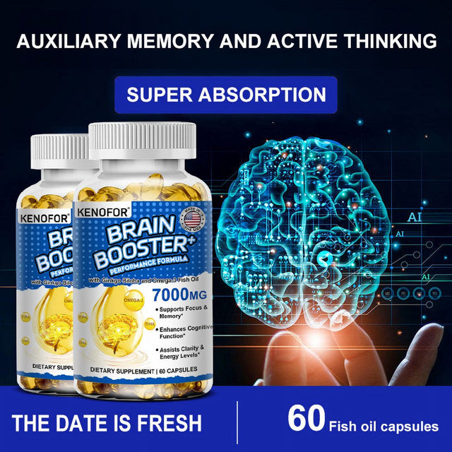 KENOFOR Nootropic Brain Support Supplement - 60/120 Softgels