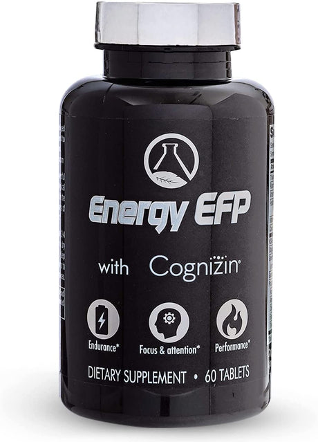 Energy EFP Brain Booster - 60Ct Nootropic Energy Supplements for Focus & Stamina with Citicoline, Vitamin B, Ashwagandha, L-Theanine, Ginseng