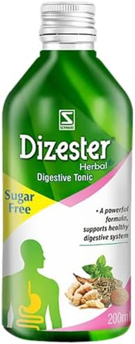 Dr Willmar Schwabe India Dizester Herbal Digestive Tonic Sugar Free - Bottle of 200 Ml Tonic