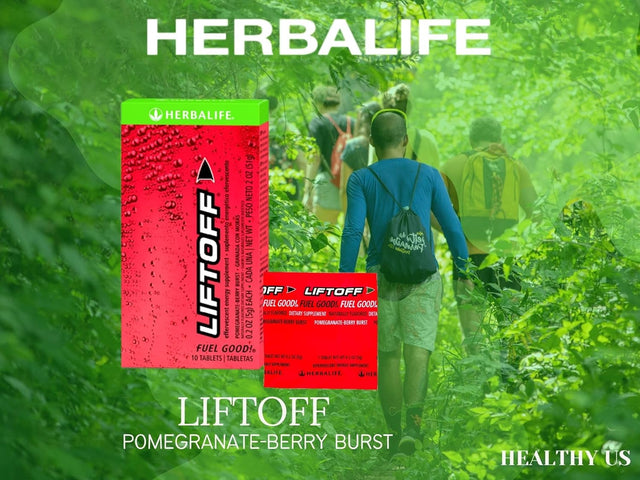 Herbalife Nutrition LIFTOFF Energy Tablets - Pomegranate-Berry - Naturally Flavored Dietary Supplements - Energy Booster, Clears Minds. 60 Tablets