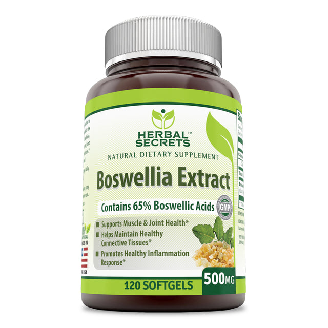 Herbal Secrets Boswellia Extract 500 Mg 120 Softgel