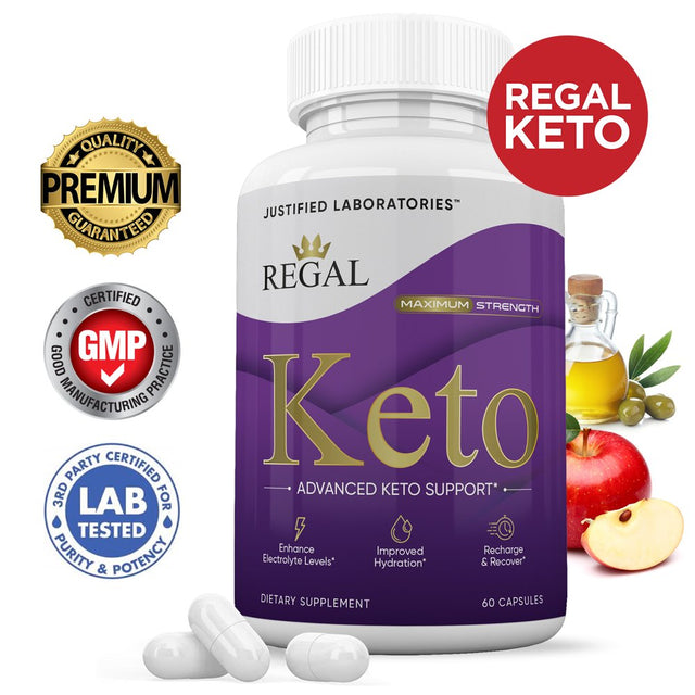 Regal Keto Pills 800MG Includes Apple Cider Vinegar Gobhb Appetite Control 60 Capsules