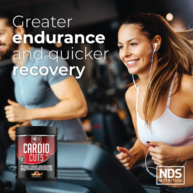 NDS Nutrition 4.0 Pre Workout Supplement - Advanced Weight Loss and Pre Cardio Formula with L-Carnitine, CLA, Mcts, L-Glutamine, and Safflower Oil - Peach Mango (40 Servings)