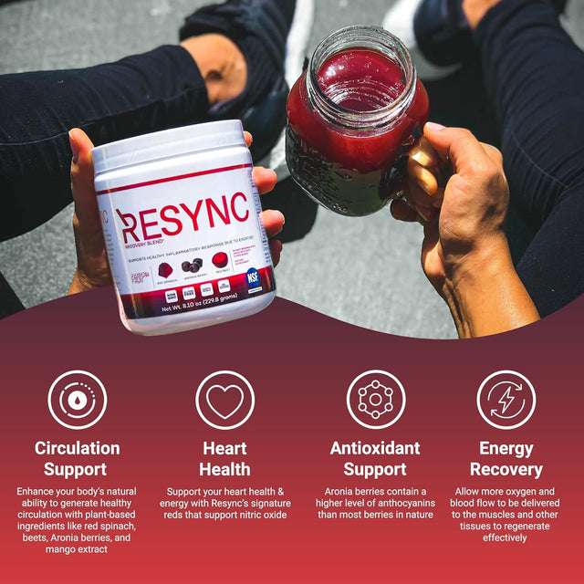 Recovery Blend Nitric Oxide Supplement, Caffeine-Free Pre & Post Workout Recovery Drink Plant-Based Nitric Oxide Booster, Better than Beet Root Powder, Passion Fruit Flavor, 5.5Oz