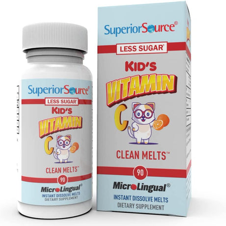 Superior Source Kid'S Vitamin C Clean Melts, Orange, 90 Instant Dissolve Melts