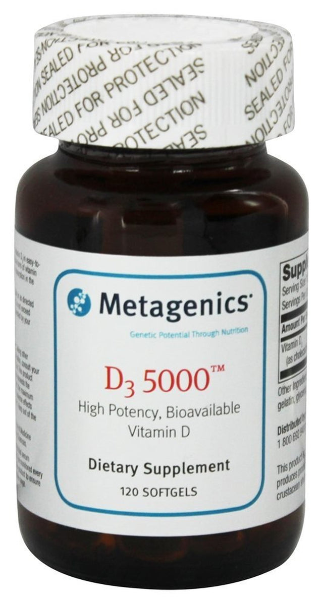 Metagenics - D3 Bioavailable Vitamin D High Potency 5000 IU - 120 Softgels