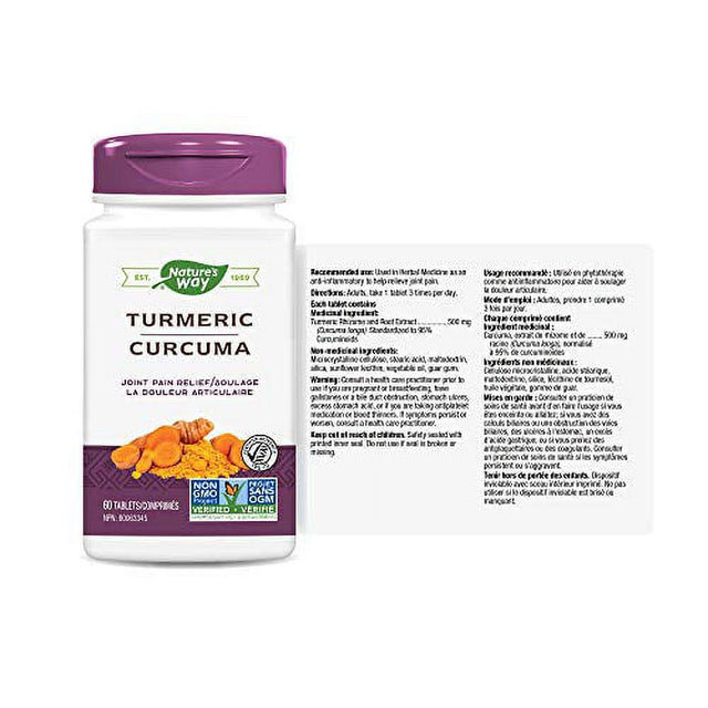 Natures Way Turmeric Curcuma Std Ext, 60 CT