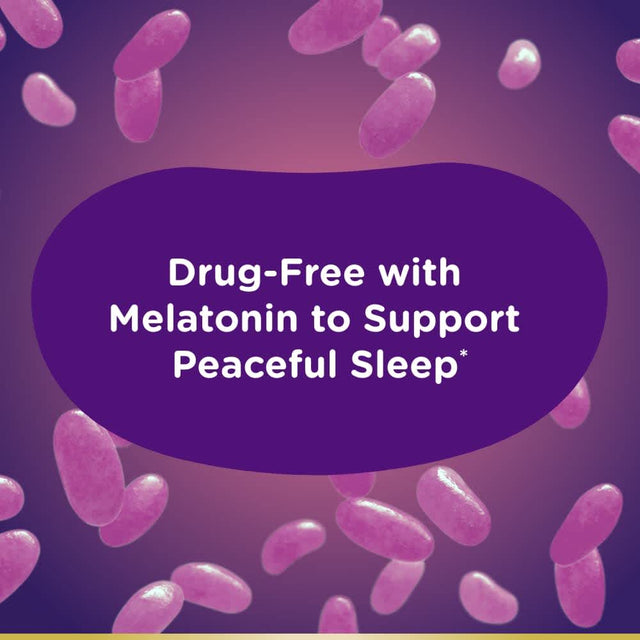 Nature’S Bounty Kid’S Melatonin Sleep Aid, .5 Mg Jelly Bean Vitamins, Bedtime Berry, 80 Count