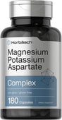 Magnesium Potassium Aspartate Complex | 180 Capsules | by Horbaach