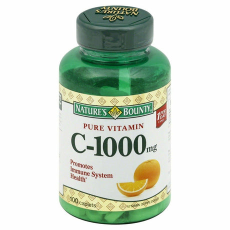 Nature'S Bounty Vitamin-C 1000Mg Immune Health Supplement, 100 Ct, 3 Pack