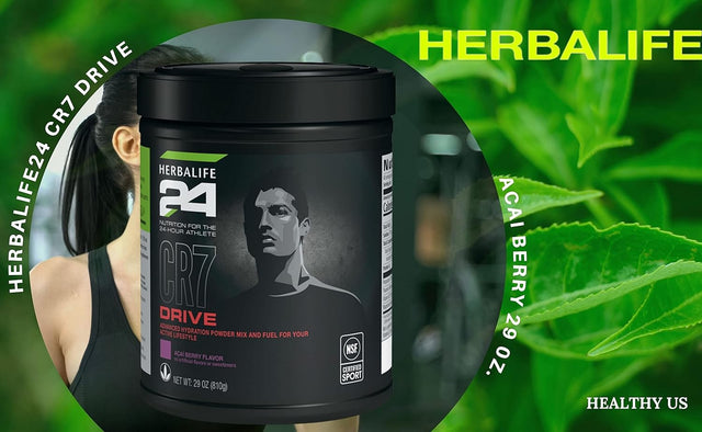 HERBALIFE24 CR7 Drive: Acai Berry (810G) Nutrition for the 24-Hour Athlete,Advanced Hydration Powder Mix and Fuel for Your Active Lifestyle, Natural Flavor, No Artificial Sweetener