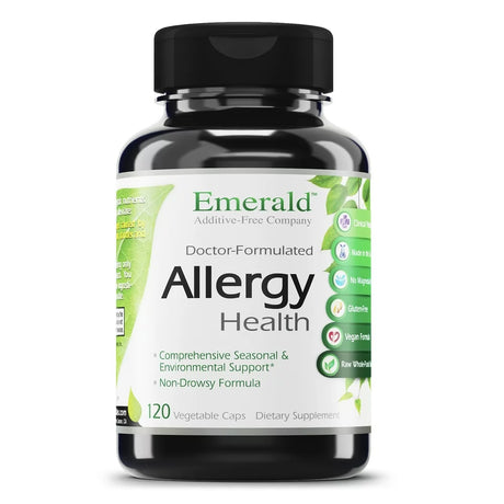 Emerald Labs Allergy Health with Vitamin C, Quercetin, Bromelain and N-Acetyl Cysteine - Natural Allergy Pills and Antihistamine Support - 120 Vegetable Capsules