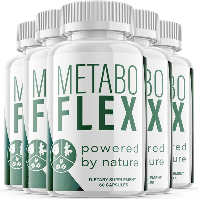 (5 Pack) Metaboflex - Keto Weight Loss Formula - Energy & Focus Boosting Dietary Supplements for Weight Management & Metabolism - Advanced Fat Burn Raspberry Ketones Pills - 300 Capsules