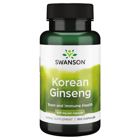 Swanson Korean Ginseng 500 Mg 100 Capsules