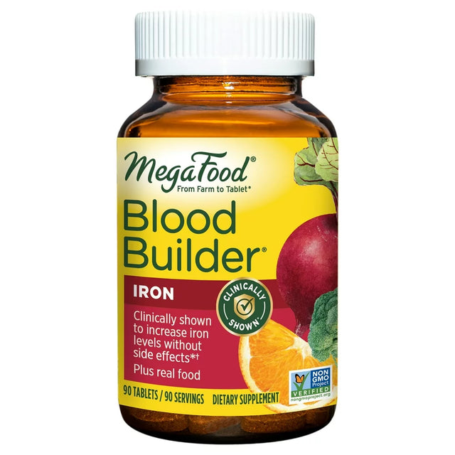 Megafood Blood Builder 90 Tabs Increases Iron Level *