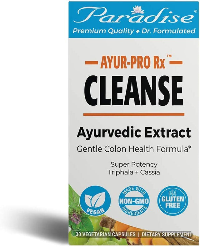 Paradise Herbs Ayur-Pro Rx, Ayurvedic Extract, Colon Health Support, Body Cleanse, Vegan, Non GMO, Gluten Free, 60 Count Vegetarian Capsules