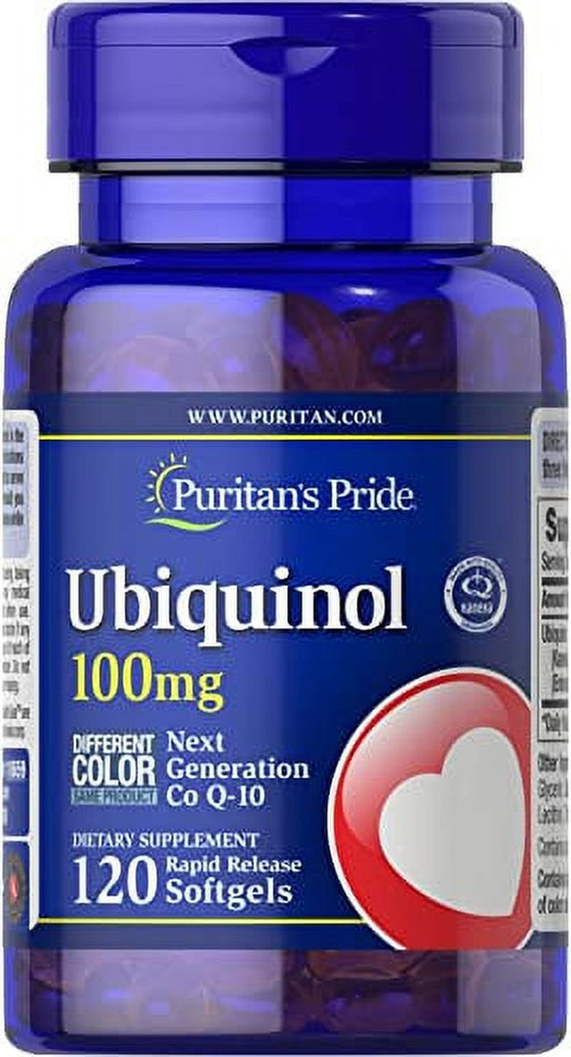 Puritan'S Pride Ubiquinol 100Mg, Supports Heart Health,120 Softgels