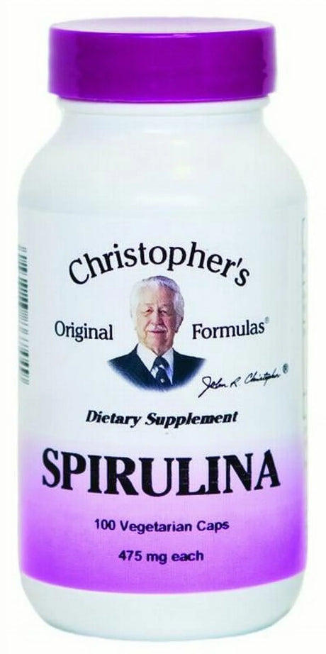 Christopher'S Original Formulas Spirulina, 100 Ct