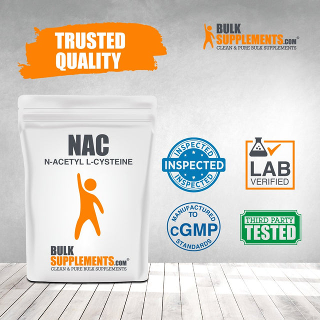 Bulksupplements.Com NAC (N-Acetyl L-Cysteine) Powder, 600Mg - Lung Support Supplement (250 Grams)