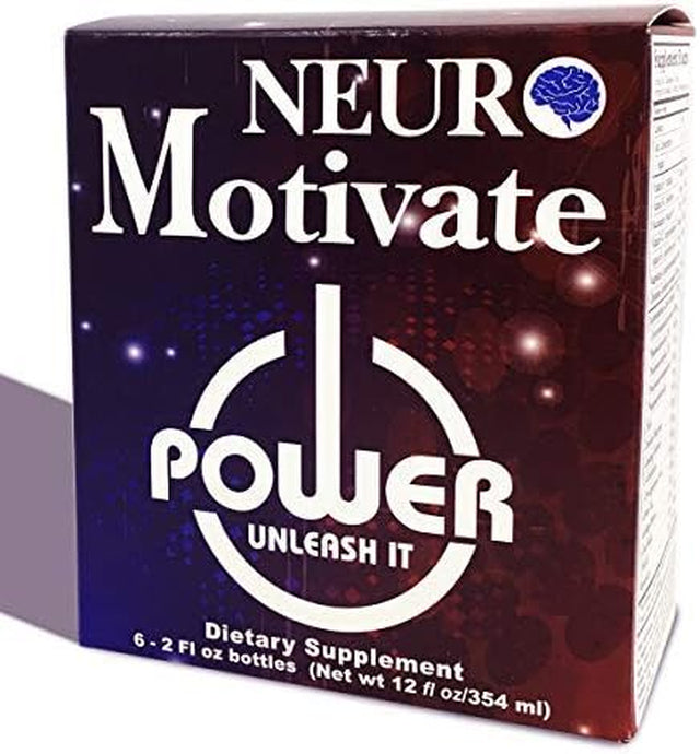 Buried Treasure Neuro Motivate Supplement- Plant Based Energy for Your Brain and Body Six 2 Oz to Go Bottles