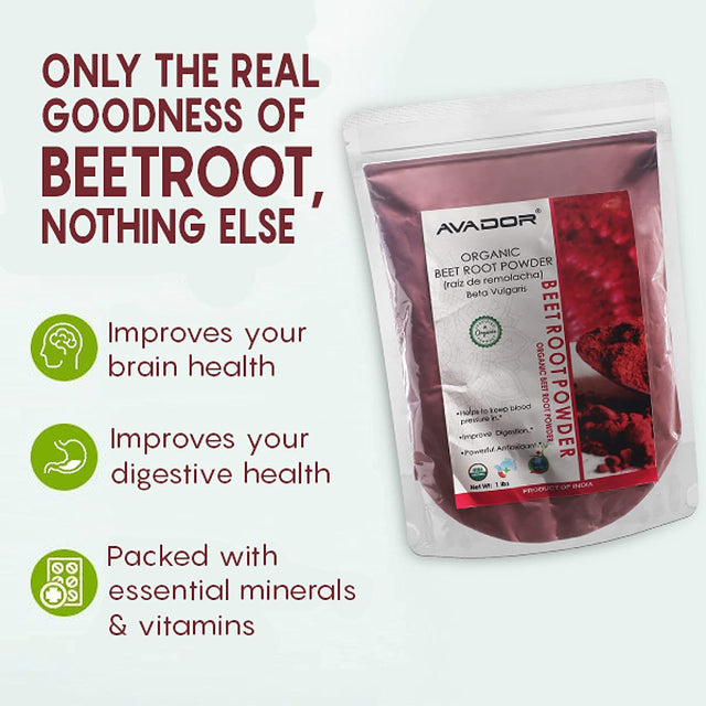 USDA Certified Organic All Natural Beetroot Powder 1 Lbs Non GMO | Nitric Oxide Booster*