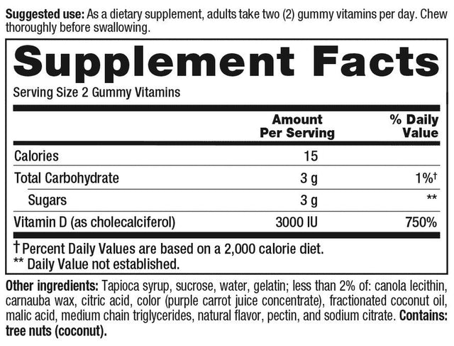 Vitafusion Extra Strength Vitamin D3 Gummy Vitamins, 210 Ct