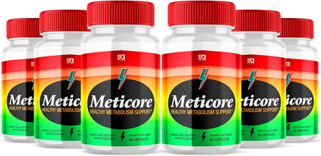 (6 Pack) Official Meticore Weight Management Metabolism Supplement Pills Reviews Prime Manticore Pill Booster, Meti Core, Meticore Advanced Formula Support Capsules, Meticore Supplement (360 Capsules)