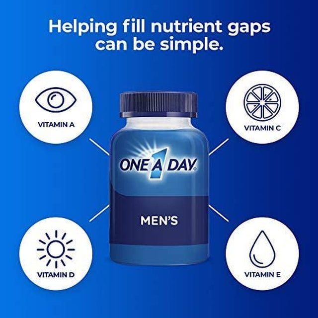 One a Day Men’S Multivitamin, Supplement with Vitamin A, Vitamin C, Vitamin D, Vitamin E and Zinc for Immune Health Support, B12, Calcium & More, 200 Count