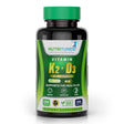 Nutritunes Vitamin K2 + D3 (120 Softgels) | 2 in 1 Formula Supports Cardiovascular, Immune, and Bone Health - Non-Gmo, Gmp-Certified, and Allergen Free