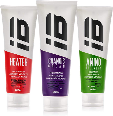 KIT 3 INBIKE Creams (Heater + Amino + Chamois FEM Purple)