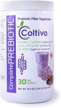 Visceral Health Coltivo Prebiotic Fiber Supplement Powder | Unflavored Powdered Dietary Fiber with Resistant Starch, Inulin, FOS, Aronia & Blueberry Extract | No Added Sugar - 16.7 Oz, 30 Day Supply