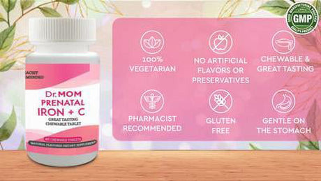 Dr. MOM Prenatal Iron + Vitamin C Supplement