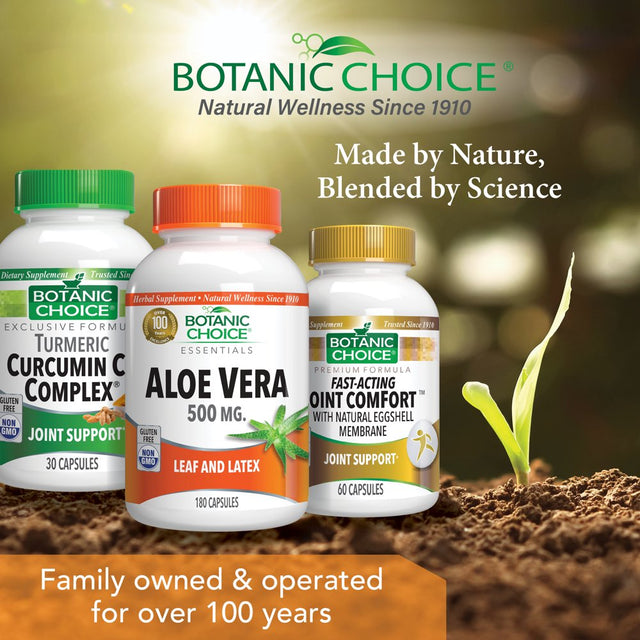 Botanic Choice Aloe Vera 500Mg Capsules, 180 Ct; Supports Digestive Health