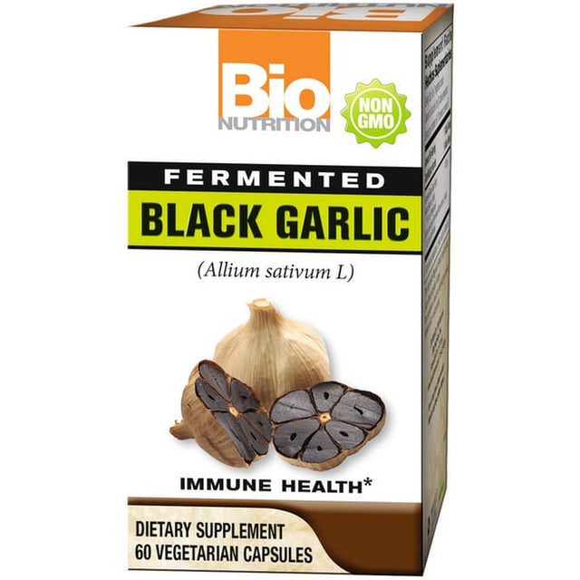 Bio Nutrition Fermented Black Garlic 60 Veg Caps