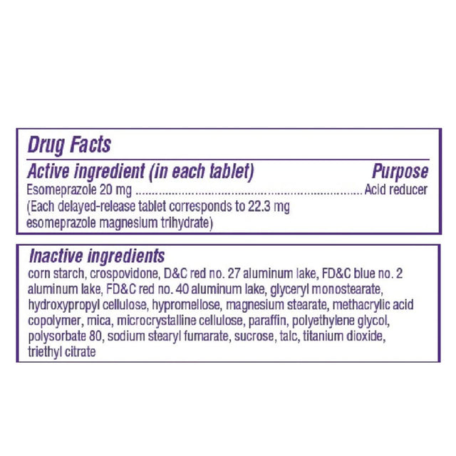 Nexium 24HR Acid Reducer Heartburn Relief Tablets with Esomeprazole Magnesium - 42 Ct